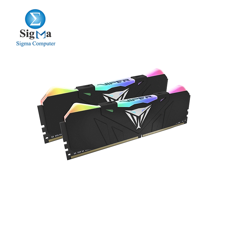 Patriot Viper Gaming RGB  DDR4 DRAM 3200MHz 16GB 2*8 Kit - Black - RGB 