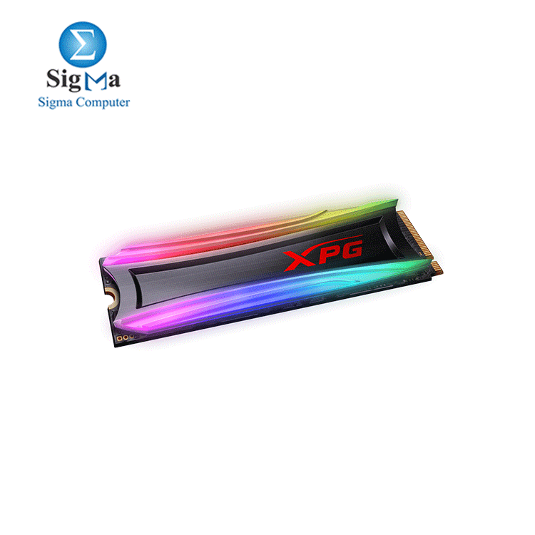  XPG  SPECTRIX  512G S40G  RGB  PCIe  Gen3x4  M. 2  NVME Solid  State  Drive