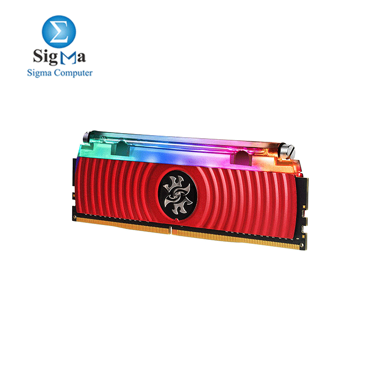 Adata XPG Spectrix D80 RGB 8GB (8GBx1) DDR4 3000MHz Red Edition With Hybrid Liquid-Air Cooling