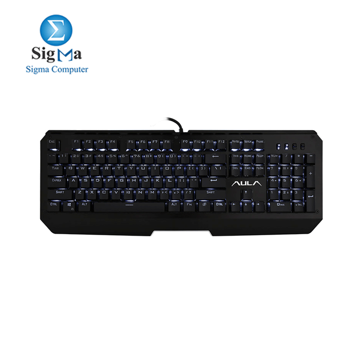 Mechancial Keyboard  Black cover   Black keycap  Blue switch white Light SI2040