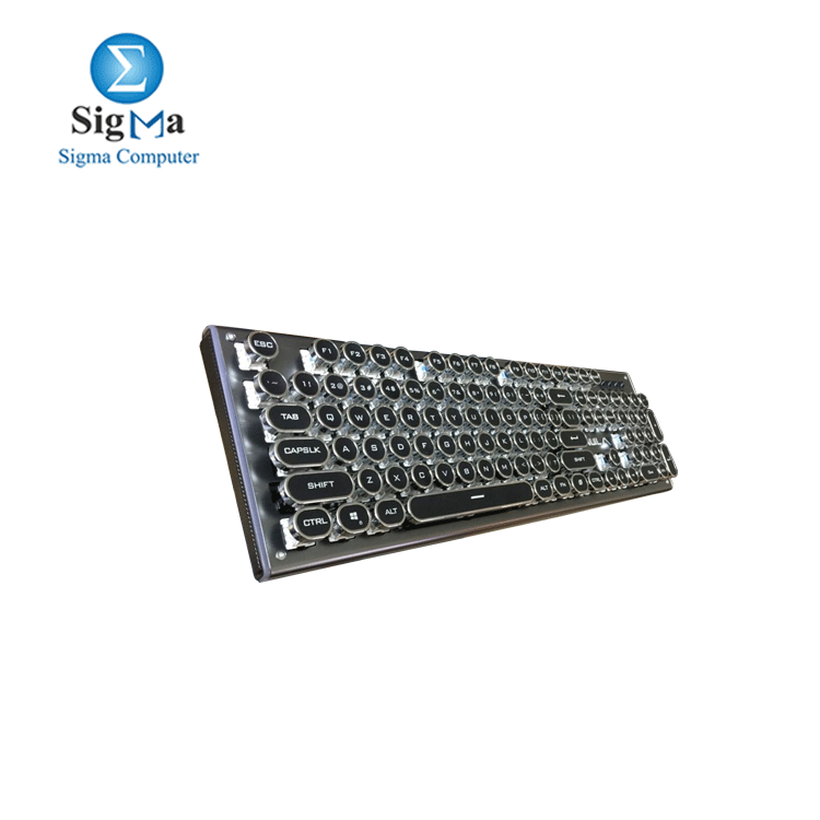 AULA Mechanical keyboard 2056 White Light KEYCAPS BLACK SWITCH