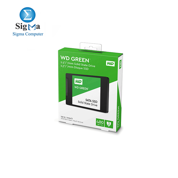 WD Green 480GB Internal PC SSD - SATA III 6 Gb/s, 2.5
