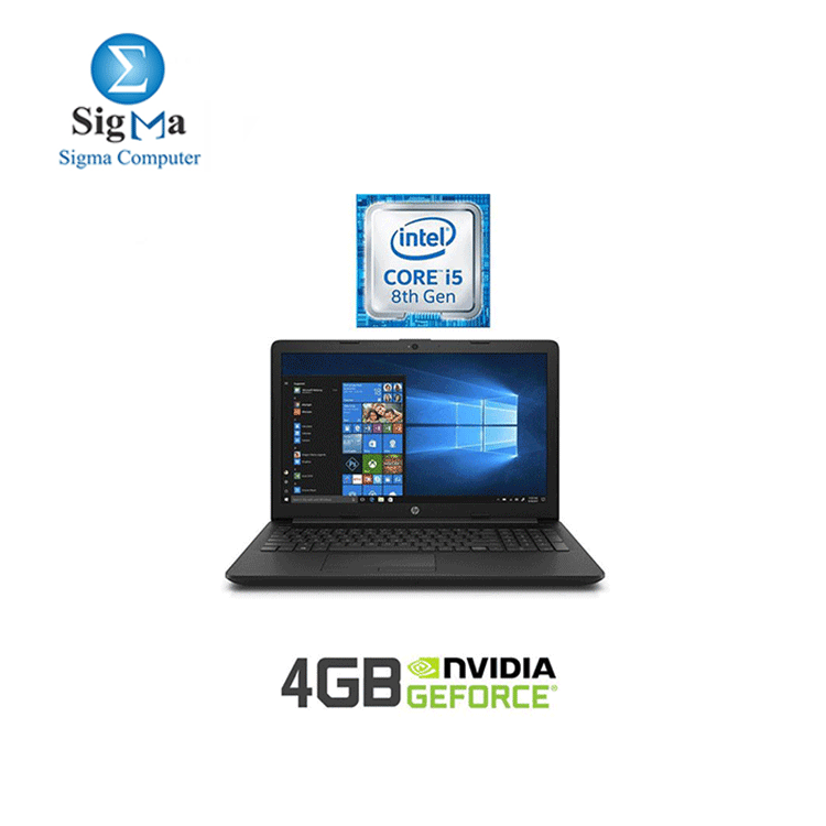 HP 15-da1018ne Laptop - Intel Core i5 - 8GB RAM - 1TB HDD - 15.6-inch HD - 4GB GPU - DOS 