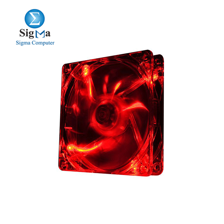 Thermaltake 120mm Pure 12 Series Red LED Quiet High Airflow Case Fan