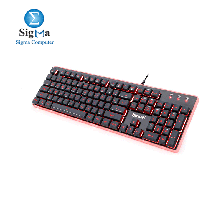 Redragon K509 PC Gaming Keyboard, 104 Key Quiet Keyboard Mechanical Feel