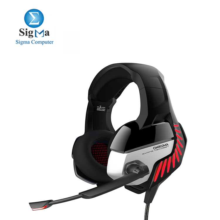 ONIKUMA K5 Pro Wired Stereo Gaming Headset with Mic red