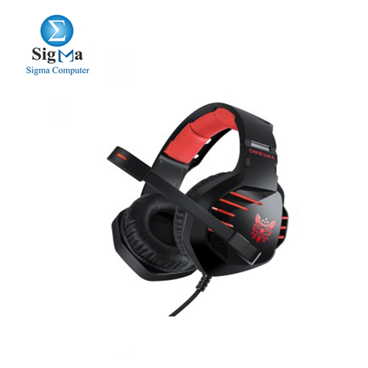 ONIKUMA K17 Pro Surround Sound Gaming Headset, 3D Bass PC red