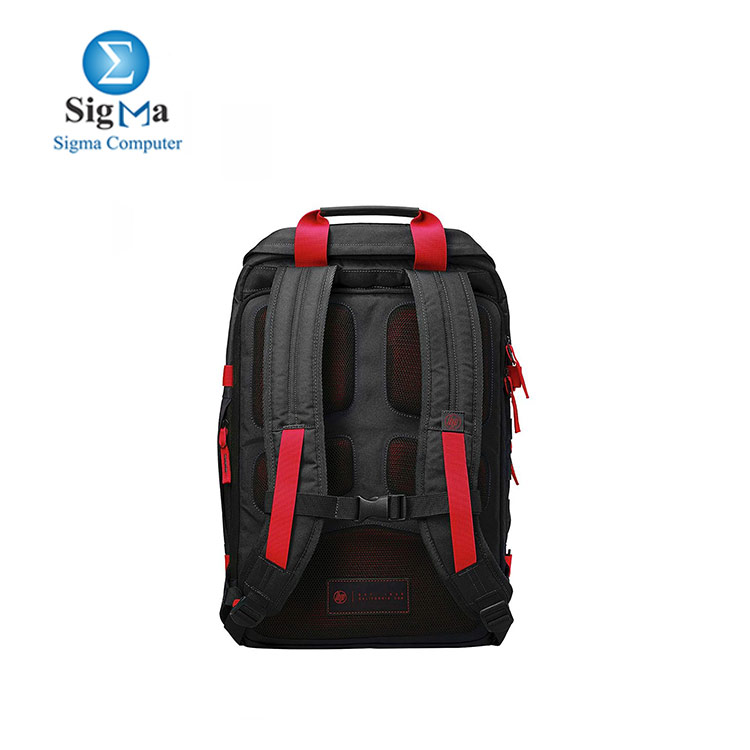 HP - Odyssey Backpack - 15.6 X0R83AA Red-Black
