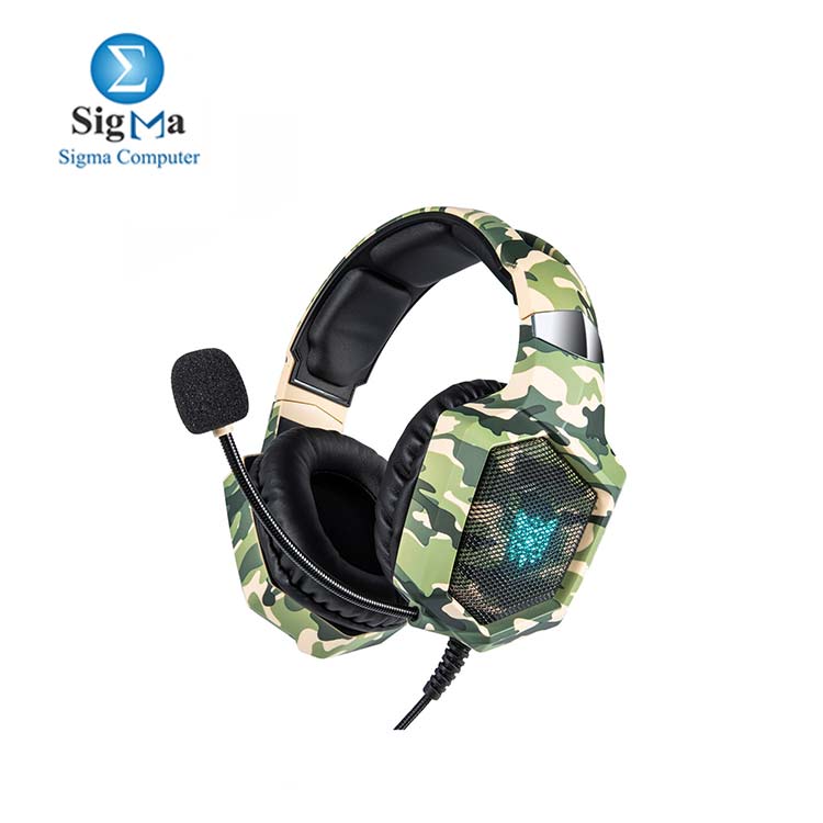 ONIKUMA K8 Over-ear Headset with Microphone Volume Control Headphones RGB LED Lights