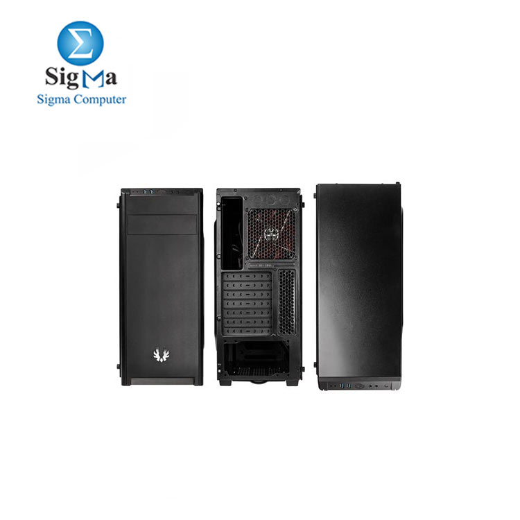 Nova TG ATX/mATX/Mini ITX Midi Tower Case - Black +PS600W