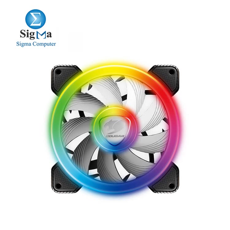 Cougar Vortex RGB SPB 120 mm PMW HDB Cooling Fan with addressable RGB and Omnidirectional Lighting