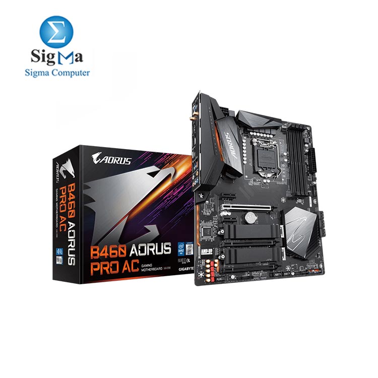 AORUS B460 PRO AC Motherboard with Direct 8+2 Phase Digital VRM Design