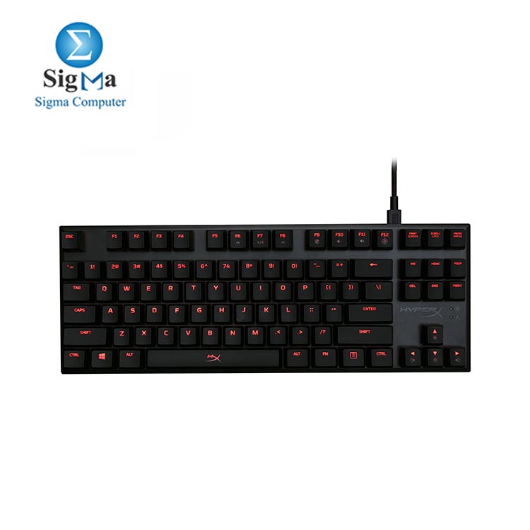 HyperX Alloy FPS Pro Mechanical Gaming Keyboard CHERRY MX RED SWITCH Linear   Quiet - Cherry MX Red - Red LED Backlit HX-KB4RD1-US-R2