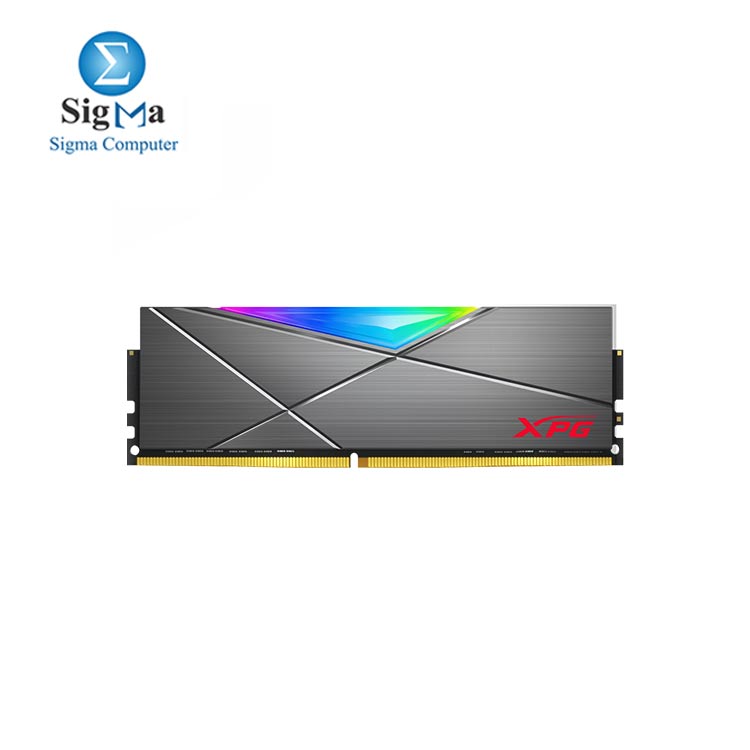 XPG SPECTRIX D50 RGB Gaming Memory  16GB  2x8GB  DDR4 3200MHz CL16 Grey