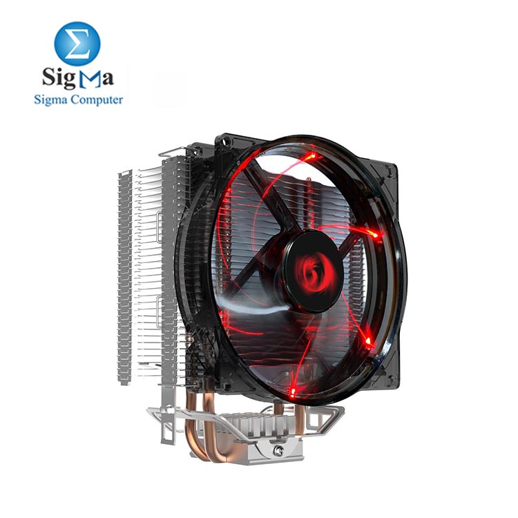 Redragon CC-1011 Reaver CPU Cooler with Red Led 120mm Fan and 4 Heat Pipes Multi Compatible