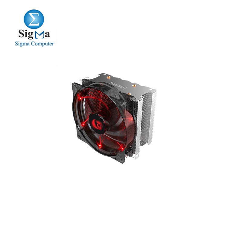 Redragon CC-1011 Reaver CPU Cooler with Red Led 120mm Fan and 4 Heat Pipes Multi Compatible