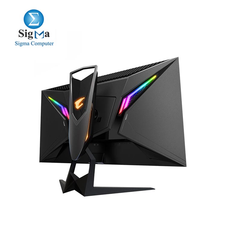 AORUS FI27Q-P 27 Frameless Gaming Monitor QHD 1440p 95 DCI-P3 Color Accurate IPS Panel 1ms 165 Hz HDR G-SYNC Compatible and FreeSync Premium Height Tilt Rotation Adjustable VESA