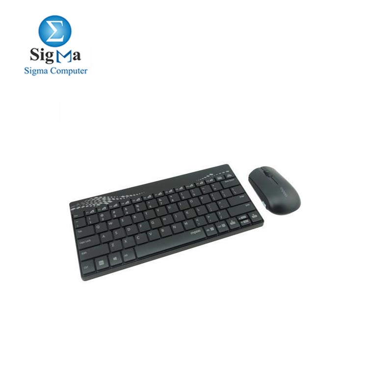 RAPOO 8000 Black Wireless Mouse   Keyboard Combo