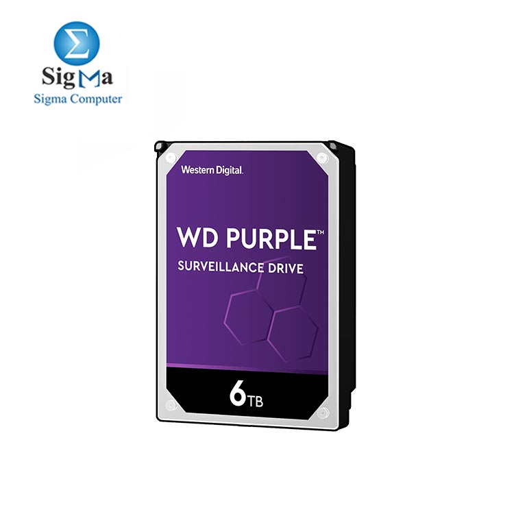 Western Digital 6TB Surveillance Hard Disk Drive - 5400 RPM Class SATA 6Gb s 64MB Cache 3.5 Inch WD60PURZ - Purple