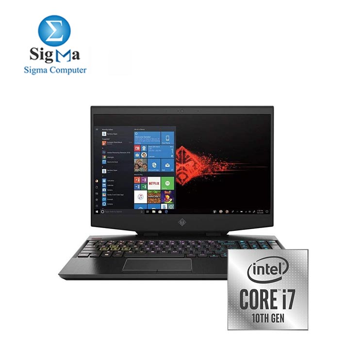 HP-OMEN Laptop 15.6 IPS 144Hz FHD  Intel Core i7-10750H - 16GB - 1TBSSD - NVIDIA GeForce RTX 2060 6GB - Win 10  Black