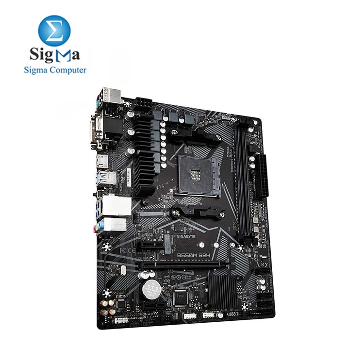 Gigabyte B550M S2H mATX Motherboard for AMD AM4 CPUs 