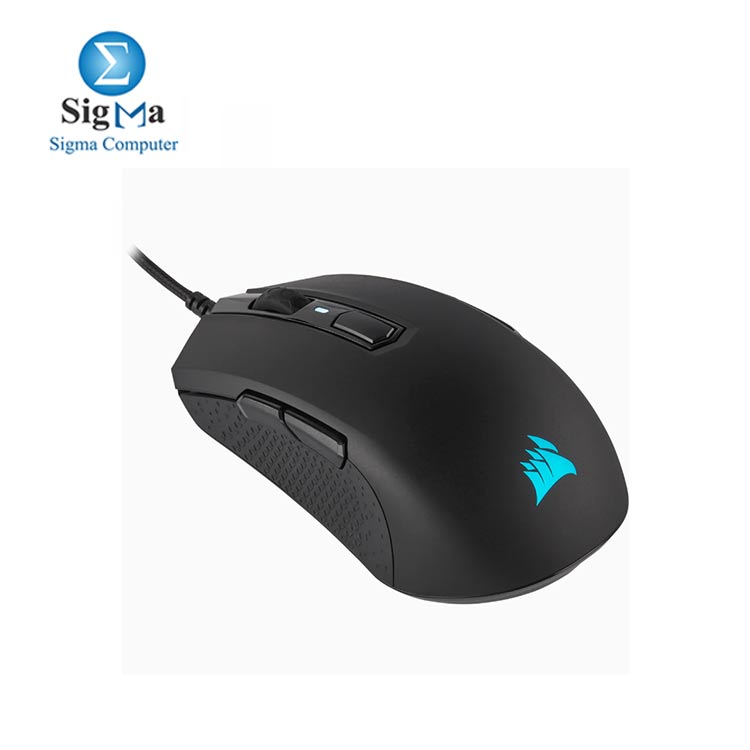 Corsair M55 RGB Pro Wired Ambidextrous Multi-Grip Gaming Mouse - 12 400 DPI  - 8 Buttons - Black