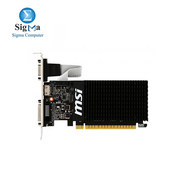 MSI Gaming GeForce GT 710 2GB GDRR3 64-bit Single Fan Low Profile Graphics Card (GT 710 2GD3 LP) 