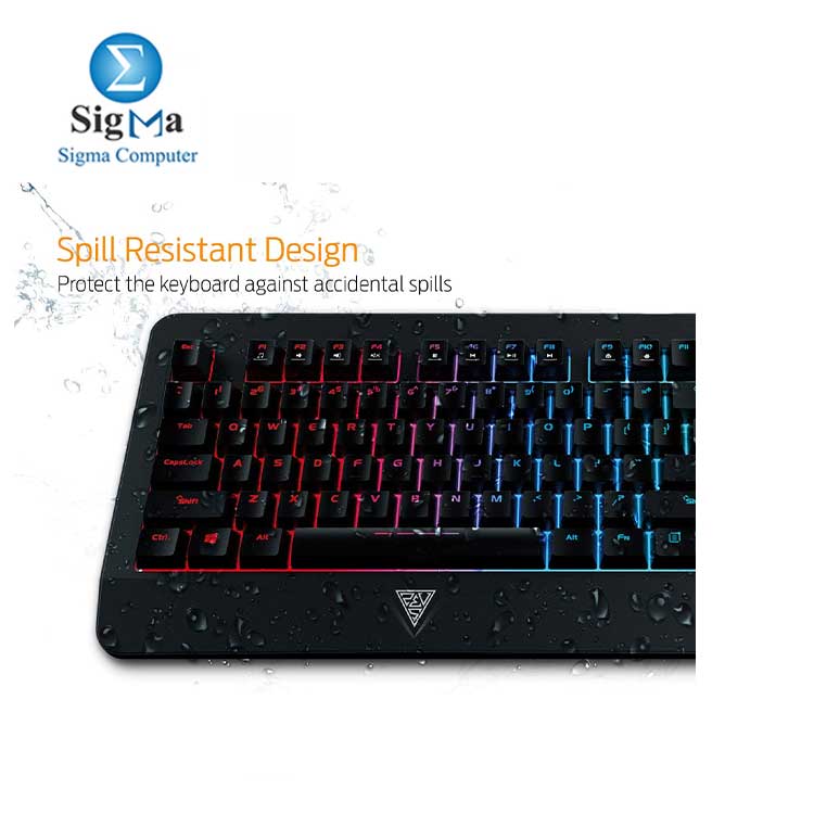 GAMDIAS Hermes E1A Mechanical Gaming Keyboard  Spill Resistant with Zeus E2 Optical Mouse and NYX E1 Mouse Mat