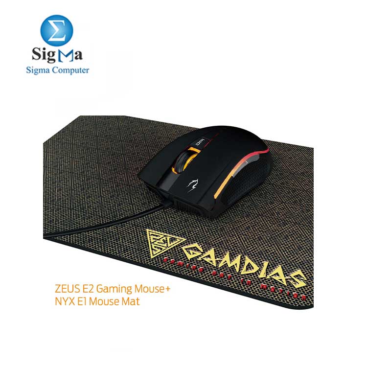 GAMDIAS Hermes E1A Mechanical Gaming Keyboard  Spill Resistant with Zeus E2 Optical Mouse and NYX E1 Mouse Mat