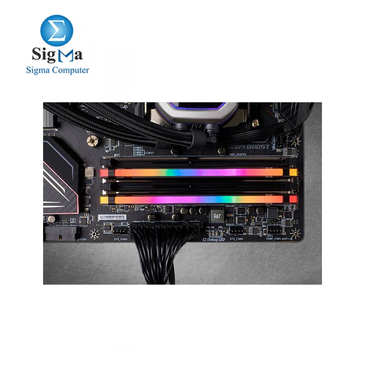 CORSAIR VENGEANCE RGB PRO 32GB (2 x 16GB) DDR4 DRAM 3200MHz C16 Memory Kit — Black
