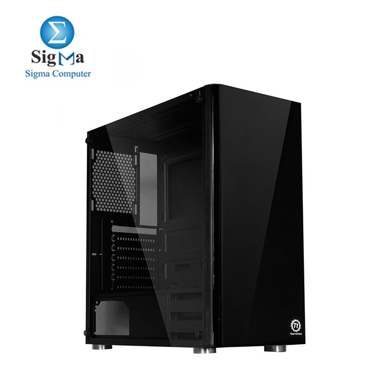 Thermaltake Tt Voyager V3 ATX mid-tower gaming RGB 3 FAN chassis tempered glass side mirror panel + PSU  600W