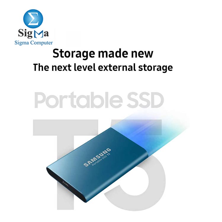 SAMSUNG T5 Portable SSD 2TB  - USB 3.1 External Solid State Drive