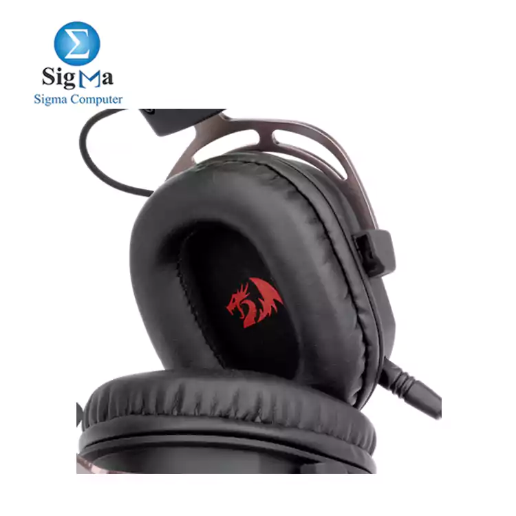 Redragon H710 Helios Wired Gaming Headset - 7.1 Surround Sound - Memory Foam Ear Pads - 50MM Drivers - Detachable Microphone - Multi Platform Headphone - Works with PC PS4 Switch