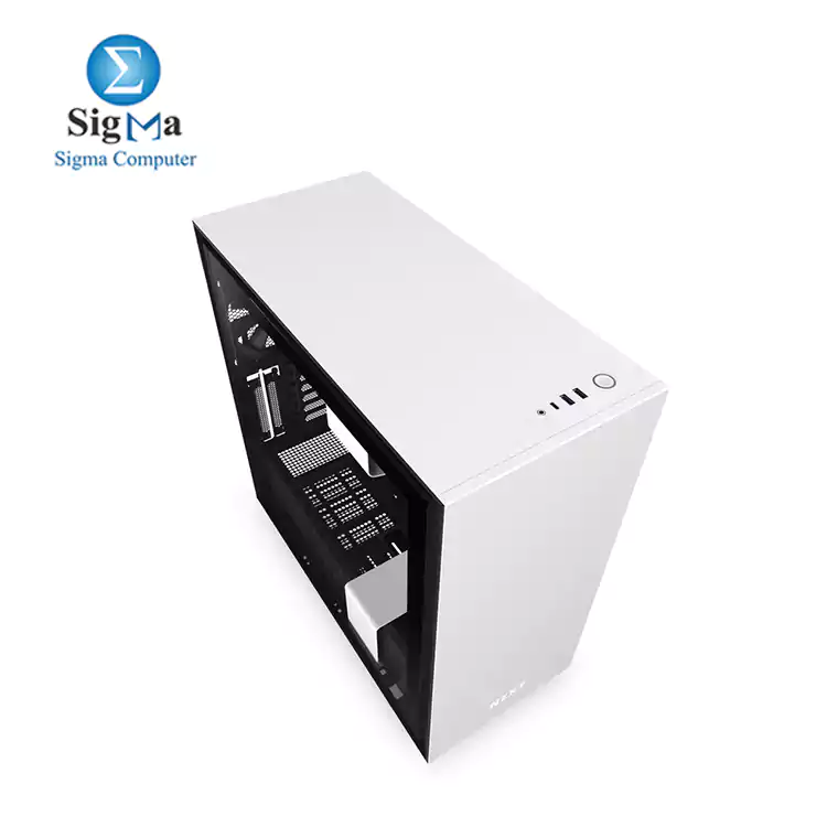 NZXT H710 - CA-H710B-W1 - ATX Mid Tower 3F 120mm - 1F 140mm PC Gaming Case  White Black