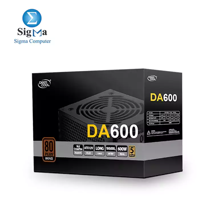 DEEPCOOL DA600 80 Plus Bronze Certified 600W Power Supply