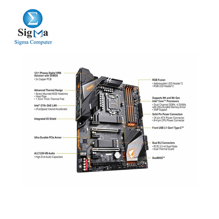 GIGABYTE Z390 AORUS PRO LGA 1151  300 Series  Intel Z390 HDMI SATA 6Gb s USB 3.1 ATX Intel Motherboard