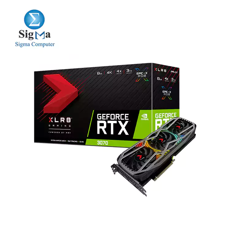 PNY GeForce RTX 3070 8GB XLR8 Gaming RGB Triple Fan Edition