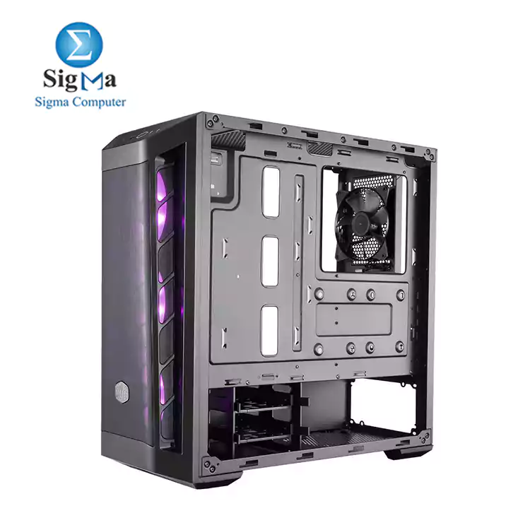Cooler Master MasterBox MB511 RGB ATX Mid-Tower w/ Front MeshVentilation, Front Side 