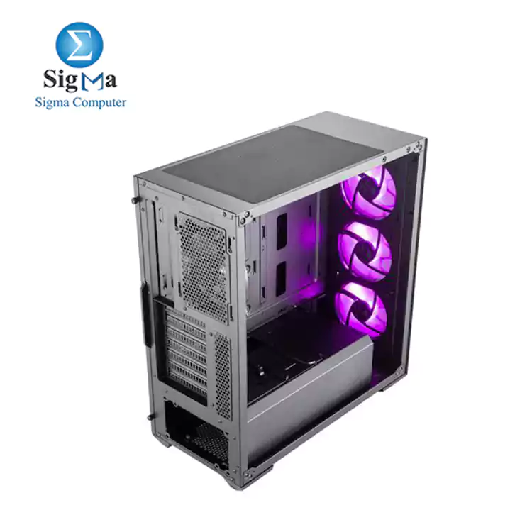 Cooler Master MasterBox MB511 RGB ATX Mid-Tower w  Front MeshVentilation  Front Side 