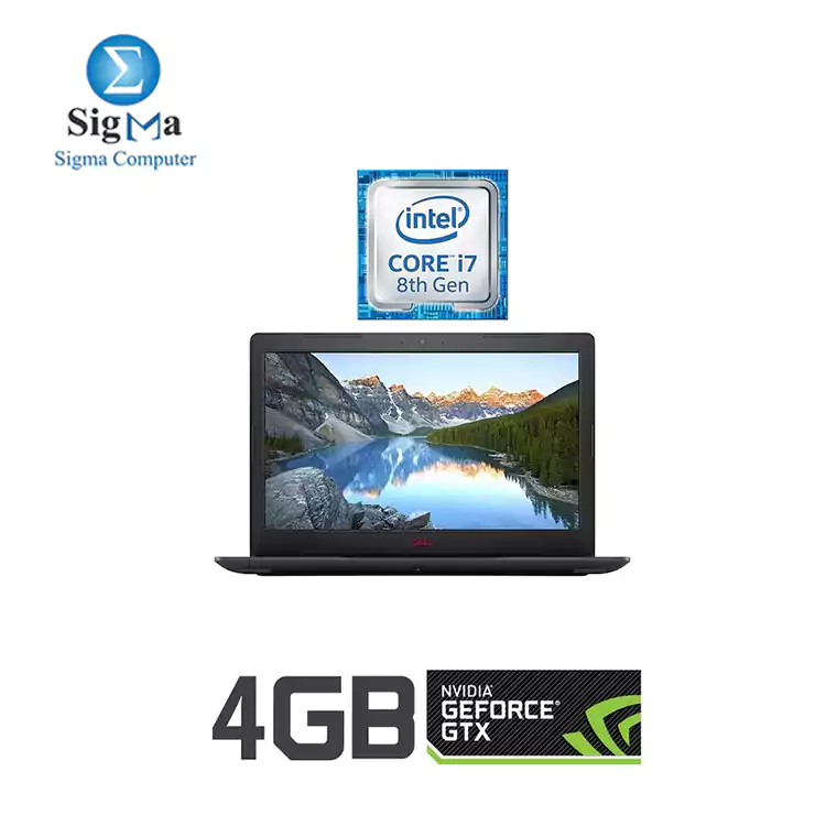 G3 15-3579 Gaming Laptop - Intel Core I7 - 8GB RAM - 1TB HDD   128GB SSD - 15.6-inch FHD - 4GB GPU - Free Dos - Black