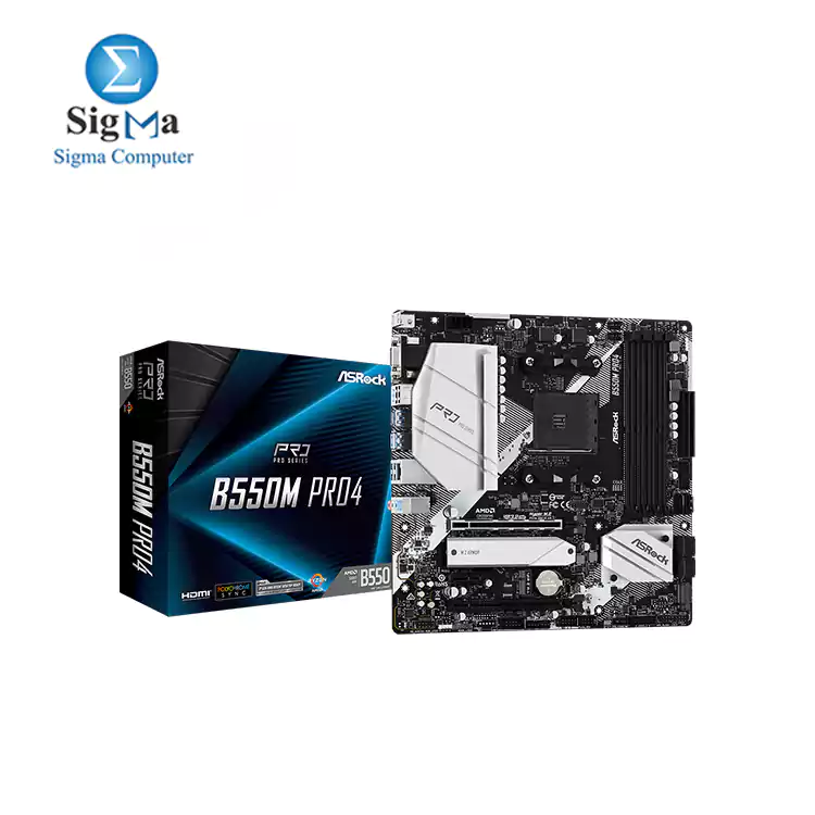 ASRock B550M PRO4  AMD AM4 SOCKET Ryzen Processors Motherboard