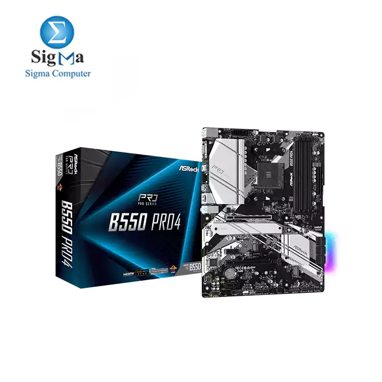 ASRock B550 PRO4 AMD AM4 SOCKET Ryzen Processors Motherboard
