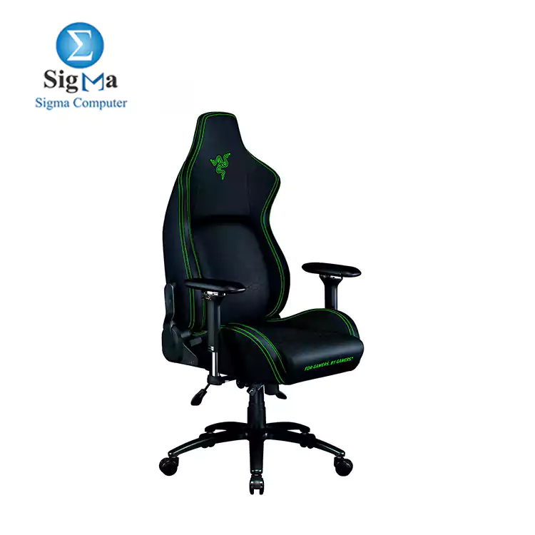 Razer Iskur - Black   Green Gaming Chair with Built-in Lumbar Support