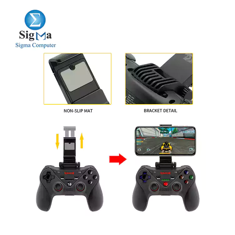 Redragon CERES G812 Wireless Gamepad Surpport Bluetooth android & IOS Gaming Controller Joystick for TV,set-top box,PS4