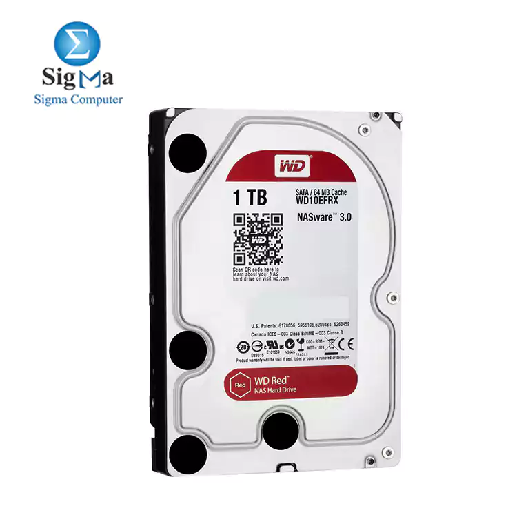 WD Red 1TB NAS Hard Disk Drive - 5400 RPM Class SATA 6Gb s 64MB Cache 3.5 Inch - WD10EFRX