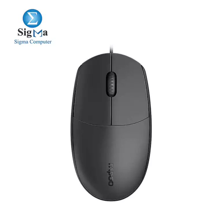  Rapoo N100 Wired Optical Mouse Black