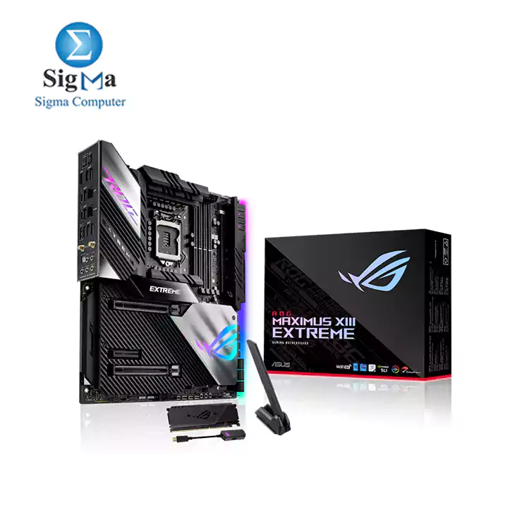 ASUS ROG Maximus XIII Extreme Intel® Z590 EATX WiFi 6E (802.11ax) and Aura Sync RGB lighting