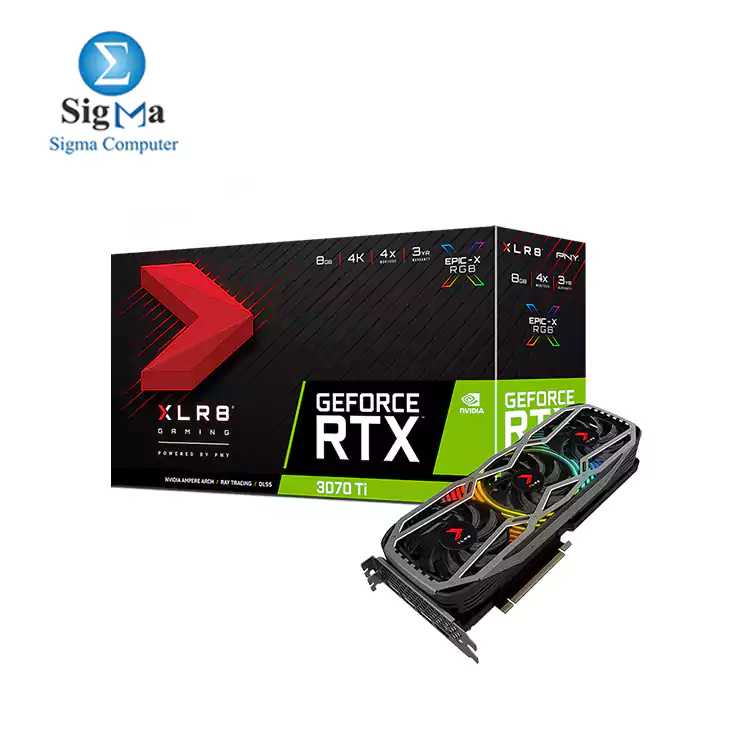 PNY GeForce RTX 3070 Ti 8GB XLR8 Gaming REVEL™ EPIC-X RGB™ Triple Fan