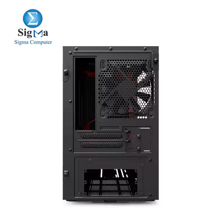 NZXT H210 CA-H210B-BR Mini ITX PC Gaming Case 2 FANS 120MM Black Red