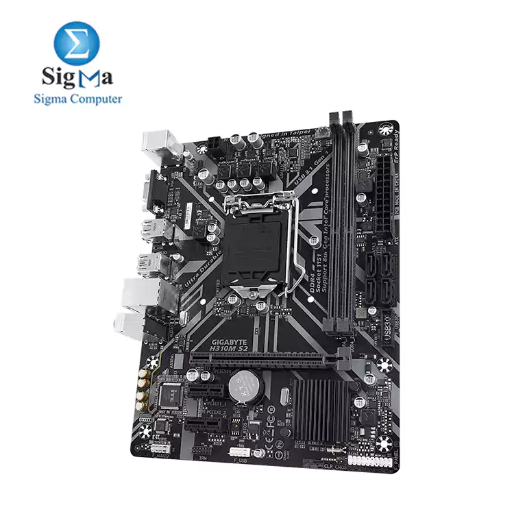 gigabyte H310M S2 Ultra Durable motherboard with GIGABYTE 8118 Gaming LAN  Anti-Sulfur Resistor  Smart Fan5  CEC 2019 ready